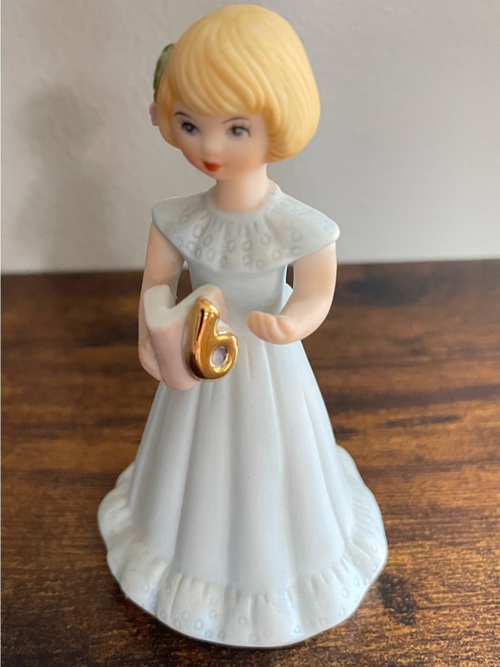 Enesco 1981 Growing Up Birthday Girls Figurine Age 6